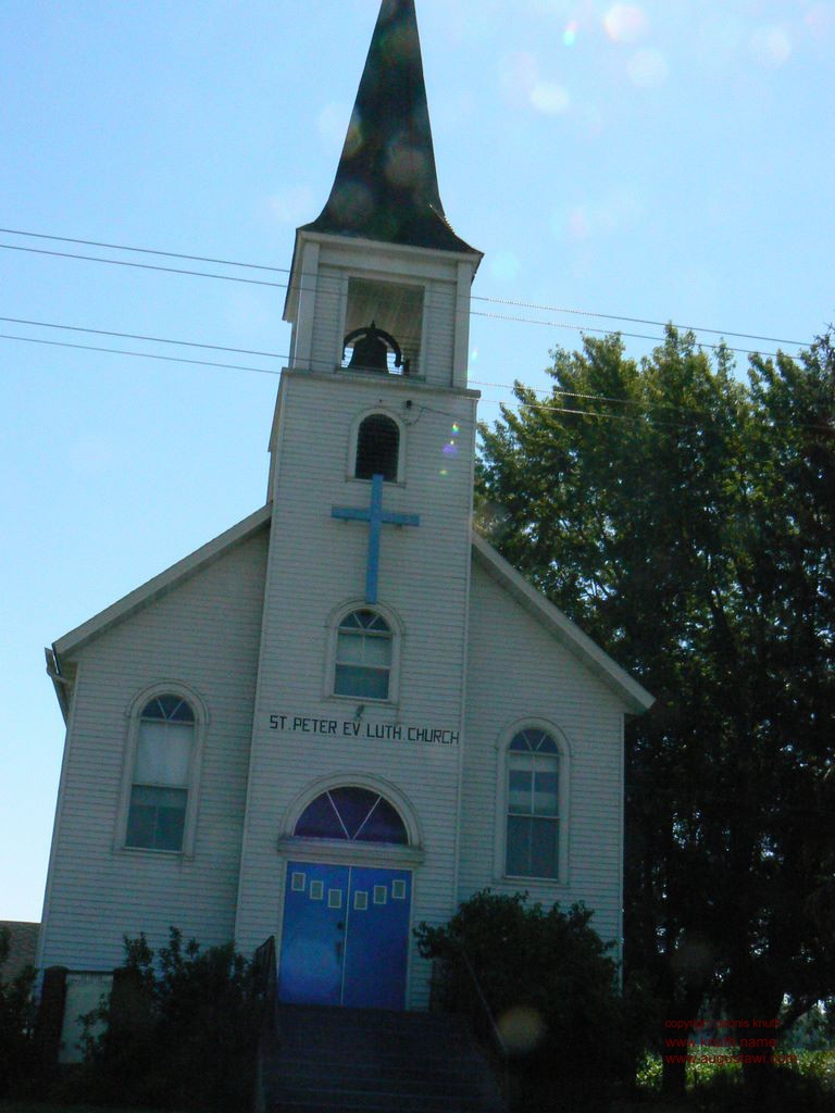 Augusta Wisconsin Rural Church Bears Grass