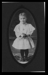 Boy Child in a dress. Unknown child from the knuth family.  It was a common practice at the end of the 19th Century