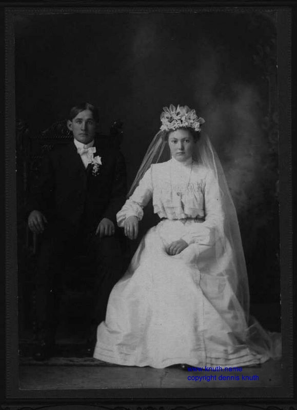 Wedding of Unknown Man and Unknown Woman in the Knuth Family