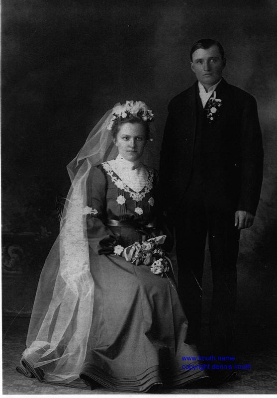 William Knuth Wedding with Wilhelmine Bann