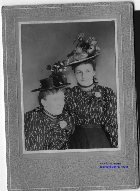 Two Women under Hats Knuths